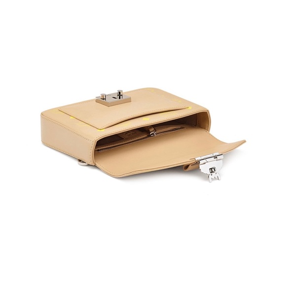 Small Color Splash Logo Leather Crossbody Bag - Picture 3 of 6